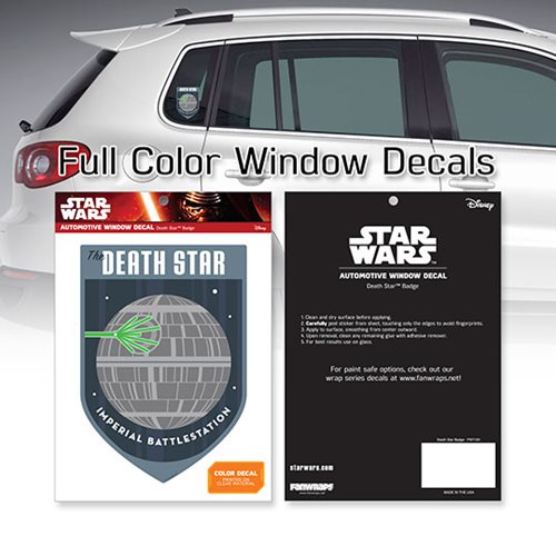 Star Wars Death Star Badge Window Decal